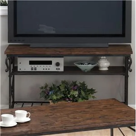 Sofa/Media Table with 2 Shelves